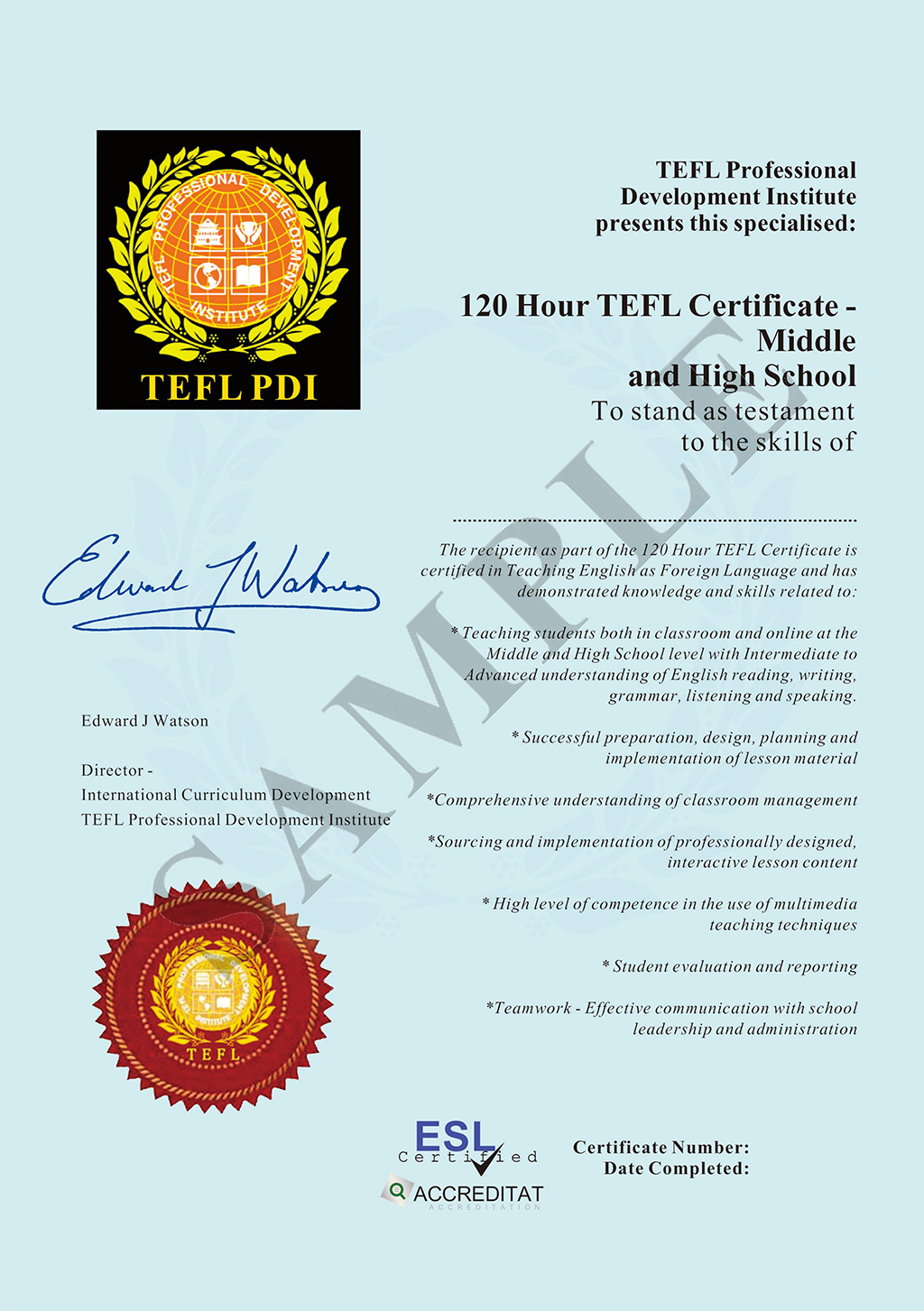 Middle School and High School students level TEFL small